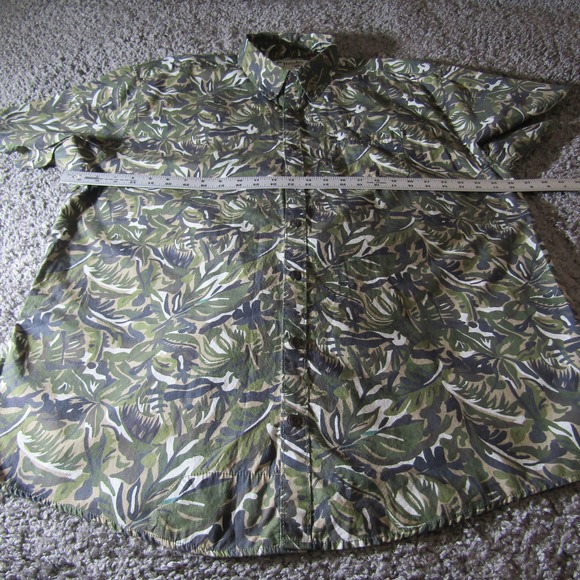 Howler Brothers Shirt Mens 2XL Camo Hawaiian Tropical All Over Print AOP Casual - Picture 4 of 7